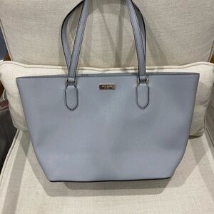 Leather Gray Tote Bag